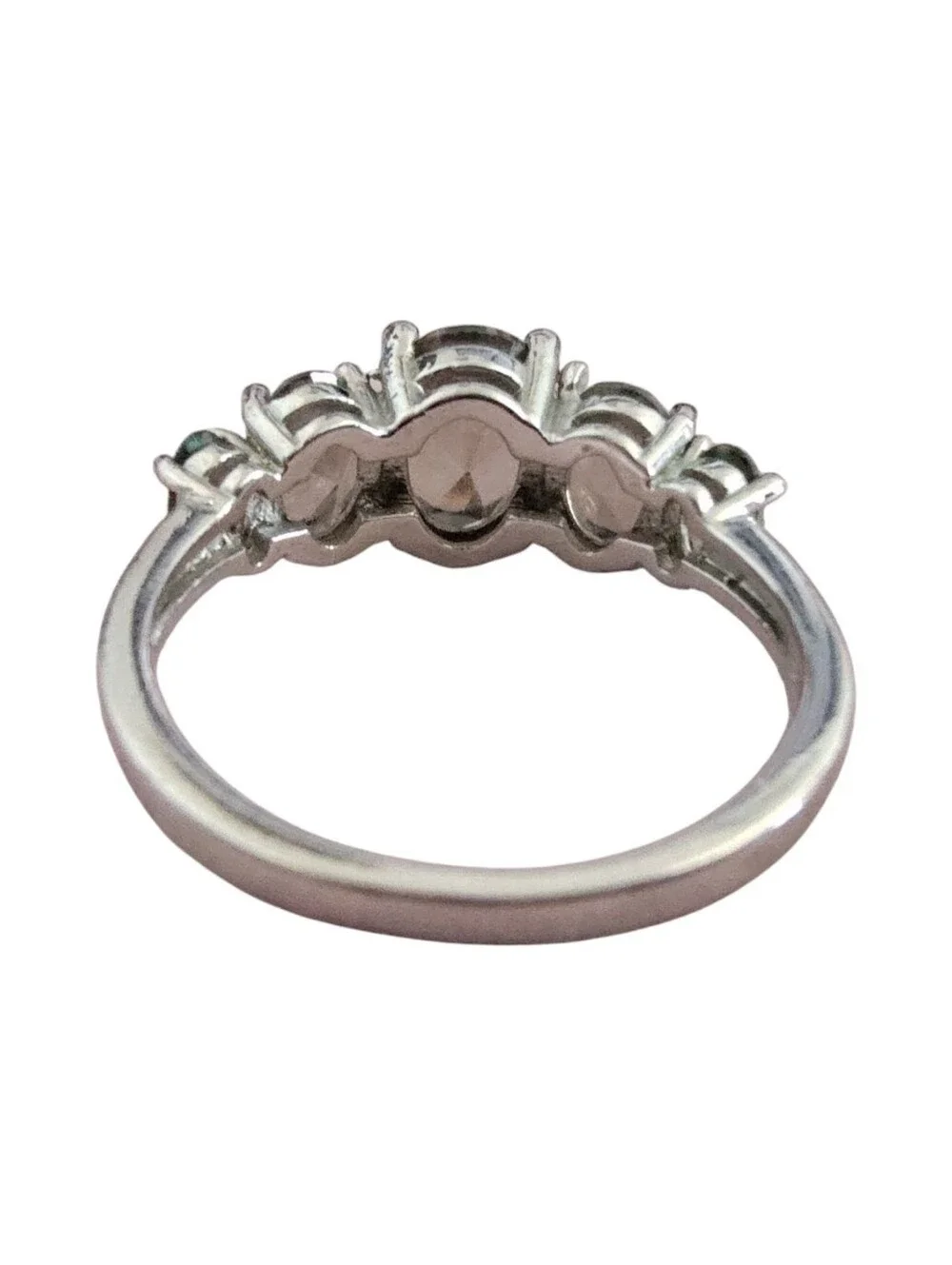 Gorgeous 5-Stone Mystic Topaz Sterling Silver Ring Size 9